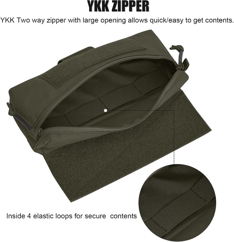 PETAC GEAR Tactical Mini Drop Pouch Fanny Pack Tool Pouch for Tactial Vest Chest Rig - Image 3